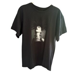 Lady Gaga Jazz & Piano Graphic Tee Las Vegas Residency Black T-Shirt‎ L